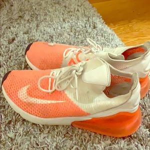 Nike air orange shoes